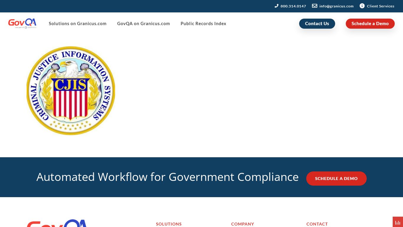 CJIS Logo - Criminal Justice Information Systems - GovQA